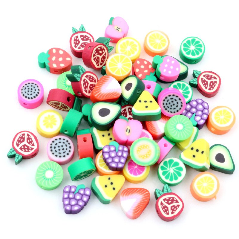 50pcs 10mm 혼합 색상 과일 꽃 동물 모양 점토 - Flower Preservation Resin 리뷰 및 가격