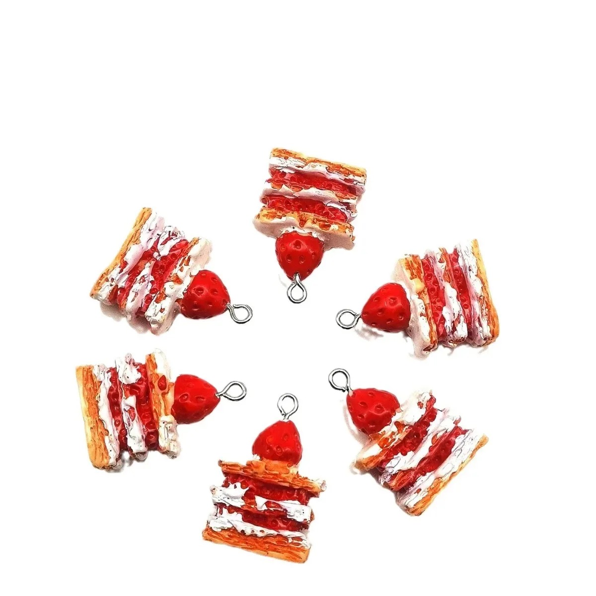 10개 미니 시뮬레이션 딸기 케이크 레진 펜던트 귀여운 - Resin Craft Projects 리뷰 및 가격