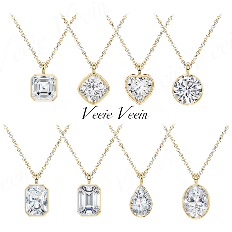 비이 비인 주얼리 3캐럿 불규칙 모이사나이트 펜던트 목 - Bezels Set Pendant 리뷰 및 가격