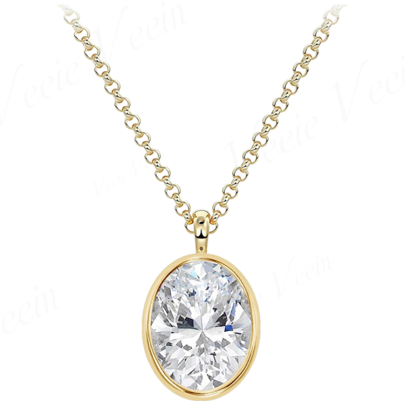 비이 비인 주얼리 3캐럿 불규칙 모이사나이트 펜던트 목 - Bezels Set Pendant 리뷰 및 가격
