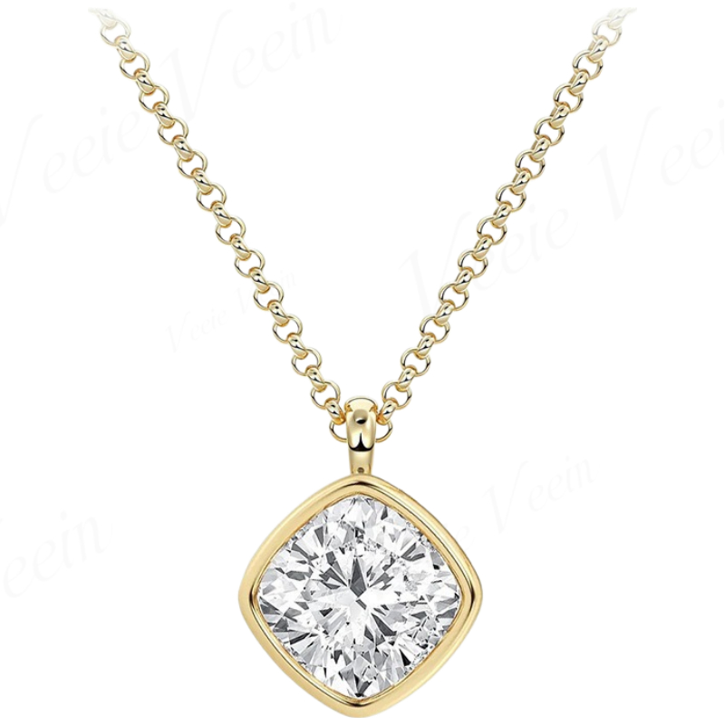 비이 비인 주얼리 3캐럿 불규칙 모이사나이트 펜던트 목 - Bezels Set Pendant 리뷰 및 가격