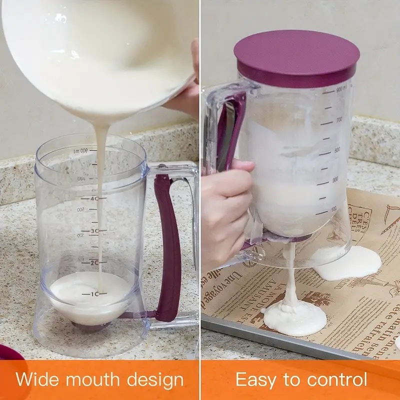 900ml 배터 디스펜서 컵케이크 팬케이크 배터 디스펜 - Mixing Cup Silicone 리뷰 및 가격