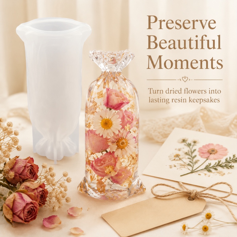 럭키백 레진 실리콘 몰드, 에폭시 레진 주조용 재사용  - Flower Preservation Resin 리뷰 및 가격
