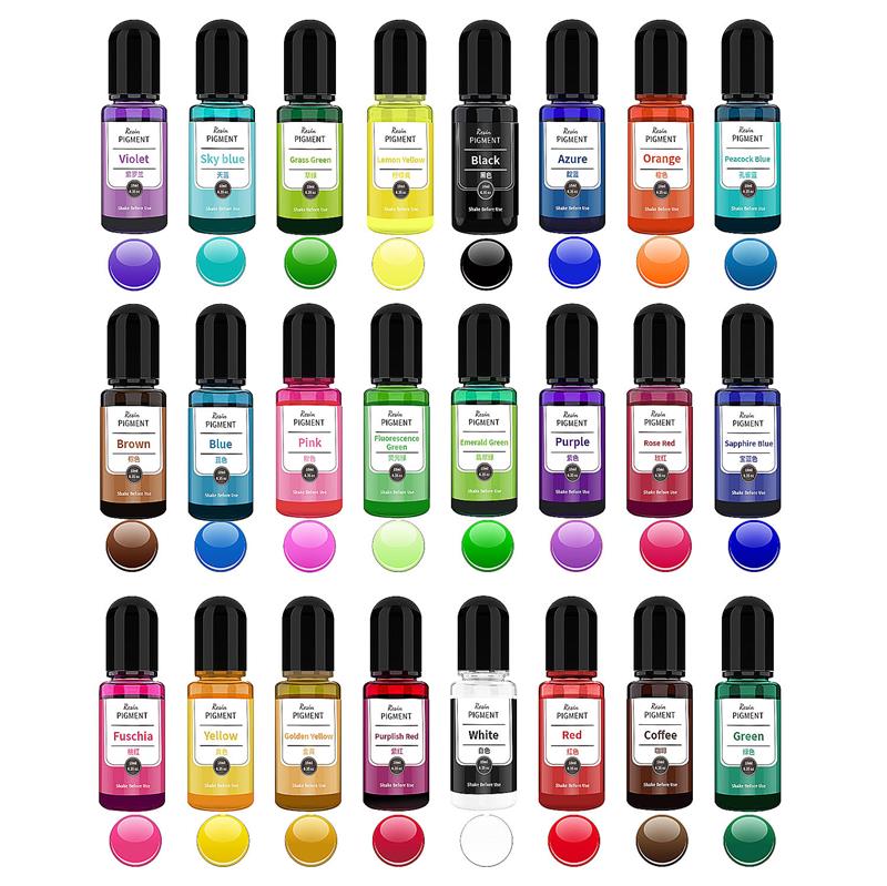 24 색 아트 잉크 알코올 수지 안료 액체 착색제 염료 - Resin Dye Alcohol 리뷰 및 가격