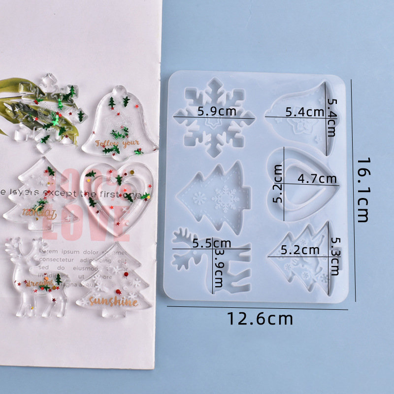 크리스마스 몰드 DIY 레진 크리스탈 에폭시 몰드 눈송 - Resin Jewelry Kit 리뷰 및 가격